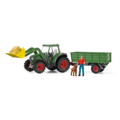 Set figurek a příslušenství Schleich Traktor s přívěsem 42608