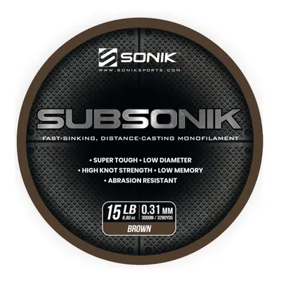 Sonik Vlasec Subsonik Brown 3000m 0,31mm 15lb