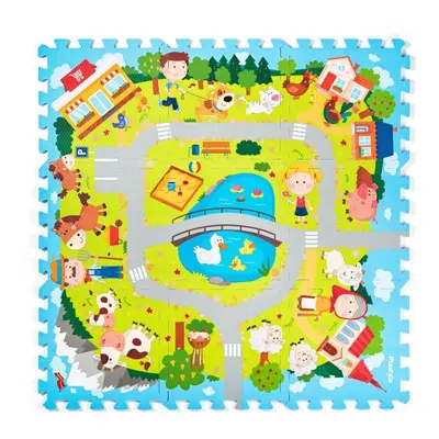 Pěnové puzzle Plastica Pěnové Puzzle "Vesnice", 9 ks