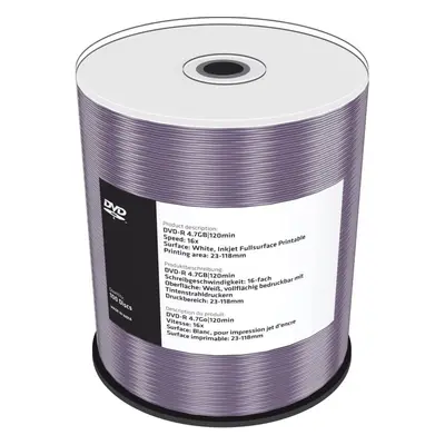 Média MEDIARANGE DVD-R 4,7GB 16x spindl 100ks Inkjet Printable