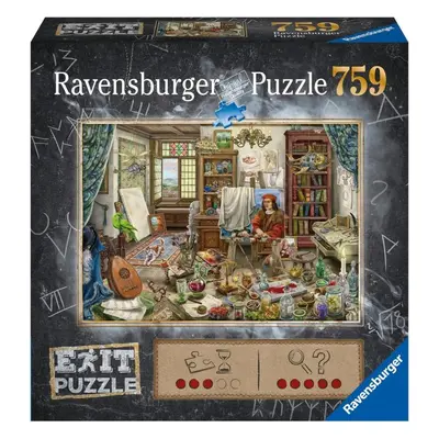 Puzzle Ravensburger 167821 Exit Puzzle: Umělecké studio 759 dílků