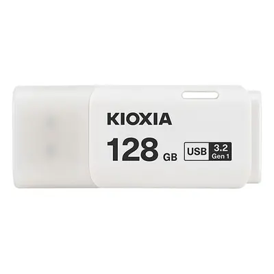 Kioxia USB flash disk, USB 3.0, 128GB, Hayabusa U301, Hayabusa U301, bílý, LU301W128GG4