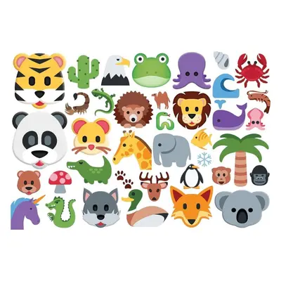 Puzzle Eurographics Puzzle Emoji zvířátka 100 dílků