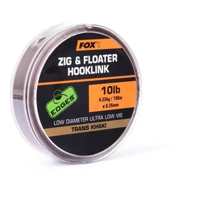 FOX Vlasec Zig and Floater Hooklink Trans Khaki 100m 0,26mm 10lb