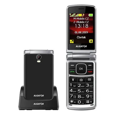 Mobilní telefon ALIGATOR V710 Senior černá