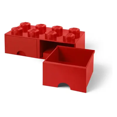 Úložný box LEGO Úložný box 8 s šuplíky - červená