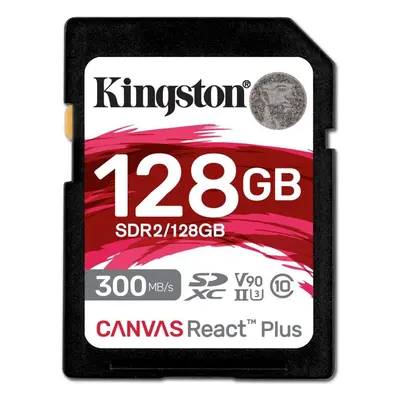 Paměťová karta Kingston SDXC 128GB Canvas React Plus