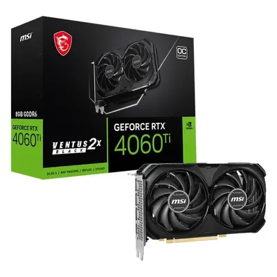 Grafická karta MSI GeForce RTX 4060 Ti VENTUS 2X BLACK 8G OC