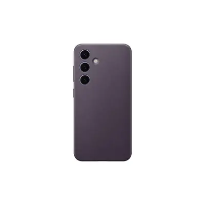 Kryt na mobil Samsung Galaxy S24 Zadní kryt z veganské kůže Dark Violet