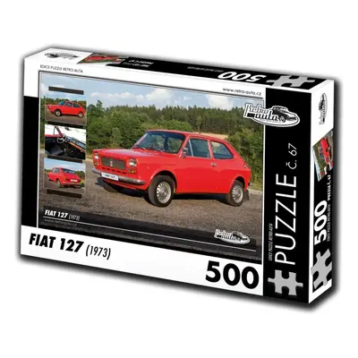 Puzzle Retro-auta Puzzle č. 67 Fiat 127 (1973) 500 dílků