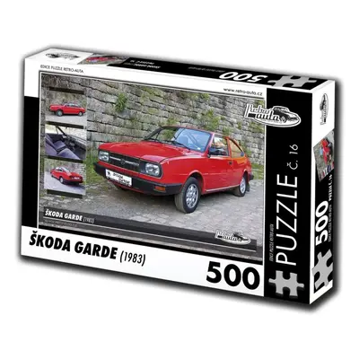 Puzzle Retro-auta Puzzle č. 16 Škoda Garde (1983) 500 dílků