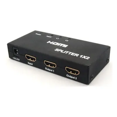 Rozbočovač PremiumCord externí HDMI Splitter, 2x port HDMI 1.4 černý