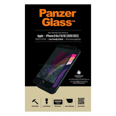 Ochranné sklo PanzerGlass Privacy pro Apple iPhone 6/6s/7/8/SE (2020/2022)