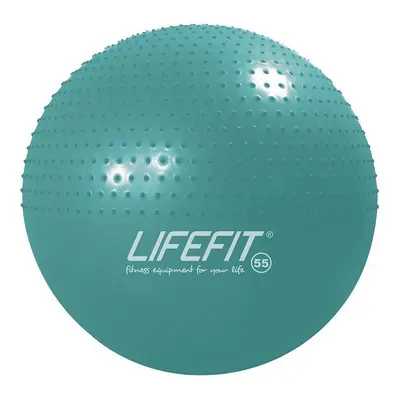 Gymnastický míč Lifefit Massage ball 55 cm, tyrkysový