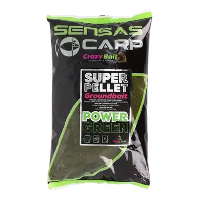 Sensas Vnadící směs Super Pellet Groundbait Power Green 1kg