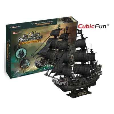 3D puzzle Cubicfun 3D puzzle Plachetnice Queen Anne's Revenge 328 dílků