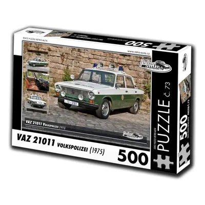 Puzzle Retro-auta Puzzle č. 73 VAZ 21011 Volkspolizei (1975) 500 dílků