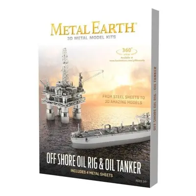 3D puzzle Metal Earth 3D puzzle Ropná plošina a tanker (deluxe set)