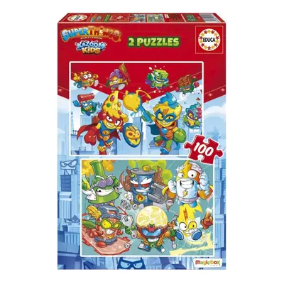 Puzzle Educa Puzzle Superthings 2x100 dílků