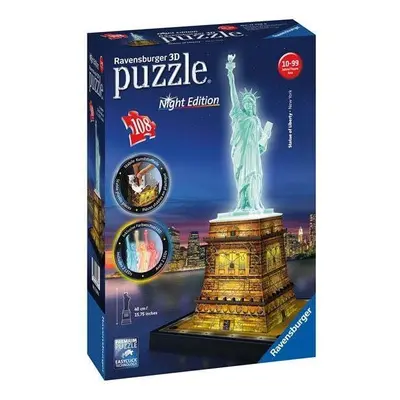 3D puzzle Ravensburger 3D 125968 Socha svobody (Noční edice)