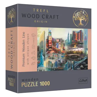 Puzzle Trefl Wood Craft Origin puzzle Koláž New York 1000 dílků