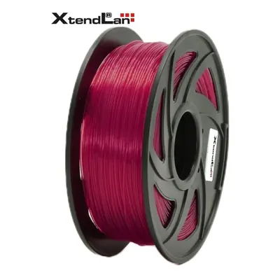 XtendLAN PLA filament 1,75mm průhledný červený 1kg