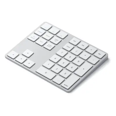 Numerická klávesnice Satechi Aluminum Bluetooth Extended Keypad - Silver