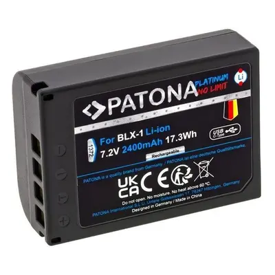 Baterie pro fotoaparát PATONA baterie pro Olympus BLX-1 2400 Li-Ion Platinum USB-C nabíjení