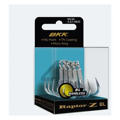 BKK Trojháček Raptor-Z Barbless Velikost 4/0 5ks