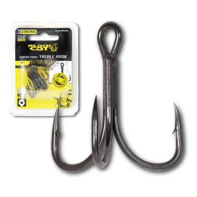 Black Cat Trojháček Curved Point Treble Hook DG Velikost #1 5ks