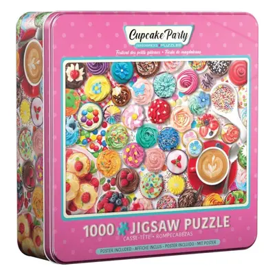 Puzzle Eurographics Puzzle v plechové krabičce Dortíková oslava 1000 dílků