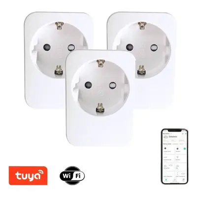 Chytrá zásuvka IMMAX NEO LITE Smart sada 3x vnitřní zásuvka v2 bez kolíku, typ E, WiFi