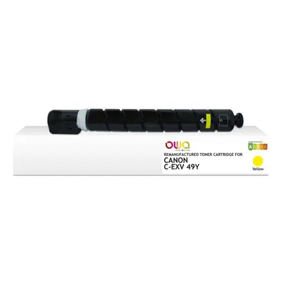 OWA Armor toner kompatibilní s Canon C-EXV49Y, 19000st, žlutá/yellow