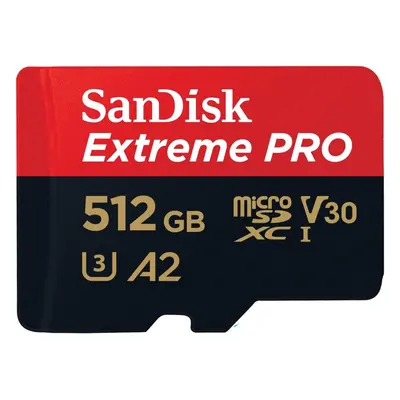 Paměťová karta SanDisk microSDXC 512GB Extreme PRO + Rescue PRO Deluxe + SD adaptér