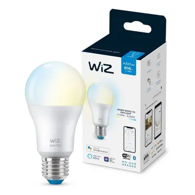 WiZ Tunable white 8718699787035 inteligentní LED žárovka E27 | 1x8W | 806lm | 2700-6500K