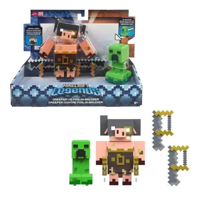 Figurky Minecraft Legends 8 cm 2ks figurka - Creeper vs. Bruiser