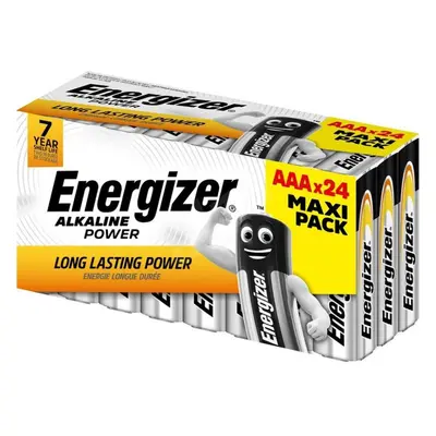 Jednorázová baterie ENERGIZER Alkaline Power AAA/LR03, 24 ks (box)