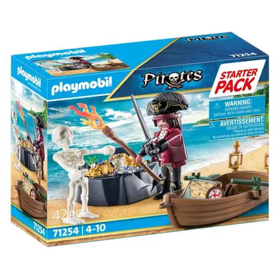 Stavebnice Playmobil 71254 Starter Pack Pirát s veslicí