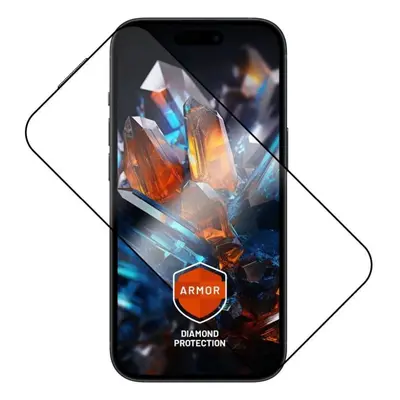 Ochranné sklo FIXED Armor s aplikátorem pro Apple iPhone 15 černé