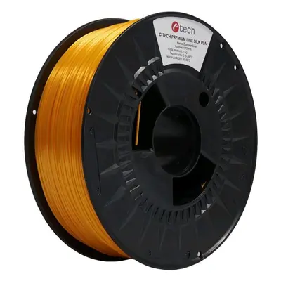 Filament C-TECH filament PREMIUM LINE PLA Silk žlutooranžová RAL2000