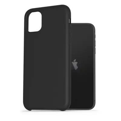 Kryt na mobil AlzaGuard Premium Liquid Silicone Case pro iPhone 11 černé