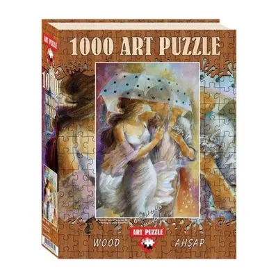 Dřevěné puzzle Dřevěné puzzle Čerpací stanice 1000 dílků