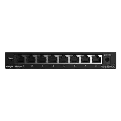 Switch Ruijie Networks Reyee RG-ES208GC 8-Port Gigabit Smart Switch, 8 Gigabit RJ45 Ports