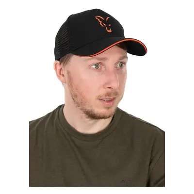 FOX Kšiltovka Collection Black/Orange Trucker Cap