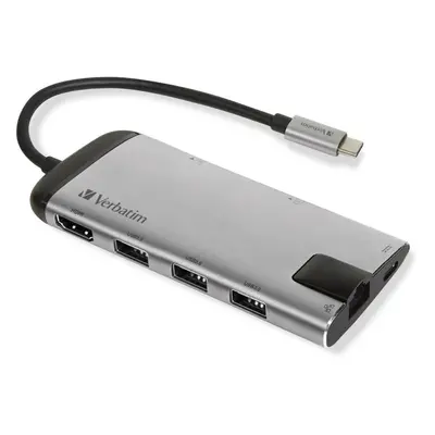 Replikátor portů VERBATIM USB-C Multiport HUB USB 3.1 GEN 1/ 3x USB 3.0/ HDMI/ SDHC/ microSDHC/