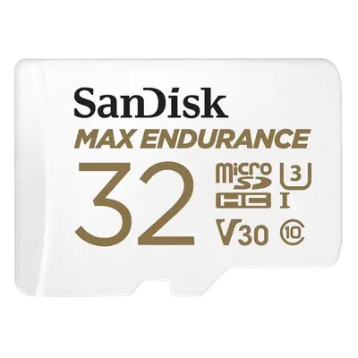 Paměťová karta SanDisk MicroSDHC 32GB Max Endurance + SD adaptér