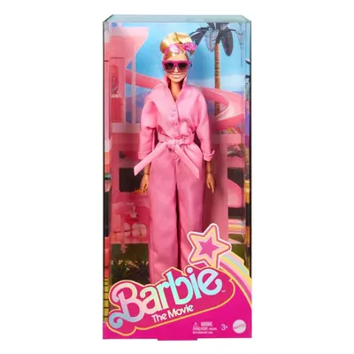 Panenka Barbie v růžovém filmovém overalu