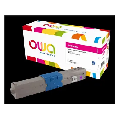 OWA Armor toner kompatibilní s OKI 46490606, 6000st, červená/magenta