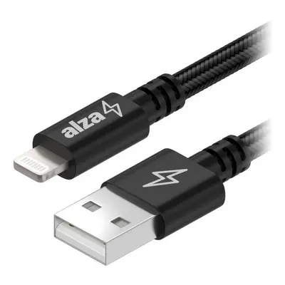 Datový kabel AlzaPower AluCore USB-A to Lightning MFi (C189) 2m černý