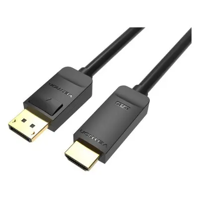 Video kabel Vention 4K DisplayPort (DP) to HDMI Cable 5m Black